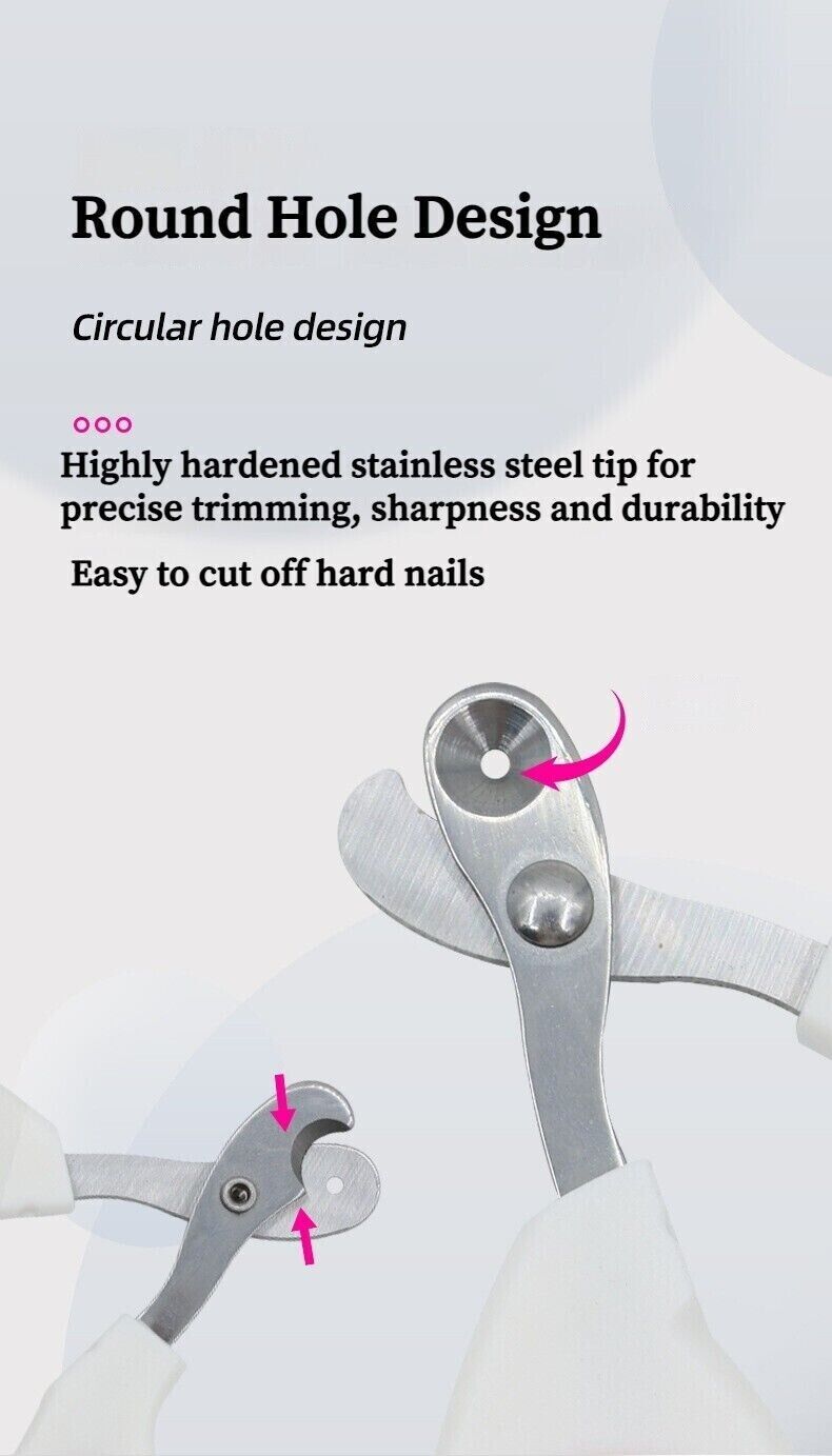 Pet Nail Clipper Trimmer Claw Grooming Cat Dog Clippers Toe Scissors Steel Tool