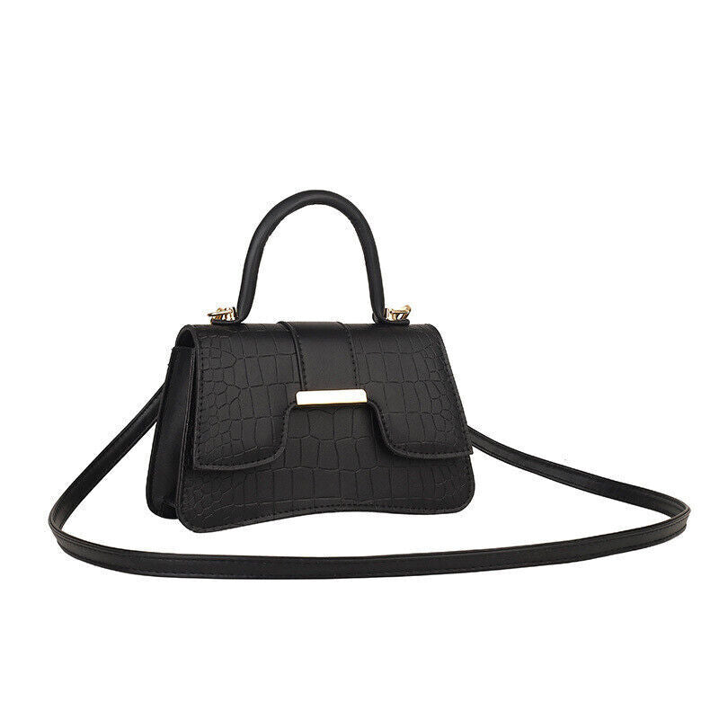 Fashion Women's Crocodile Print Simple Commuting Handbag Shoulder Crossbody Bag