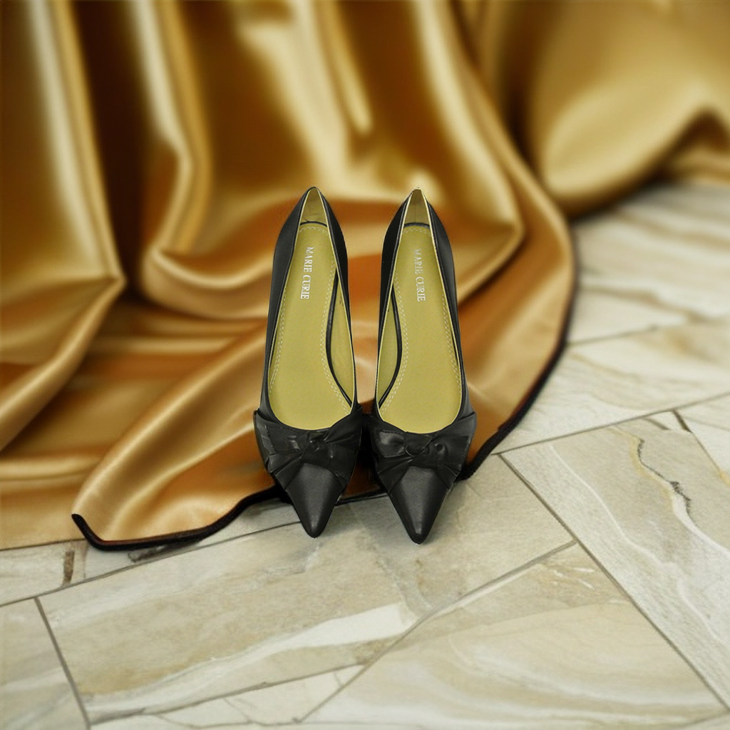 New women ladies low mid heel pumps pointed toe court work office shoes