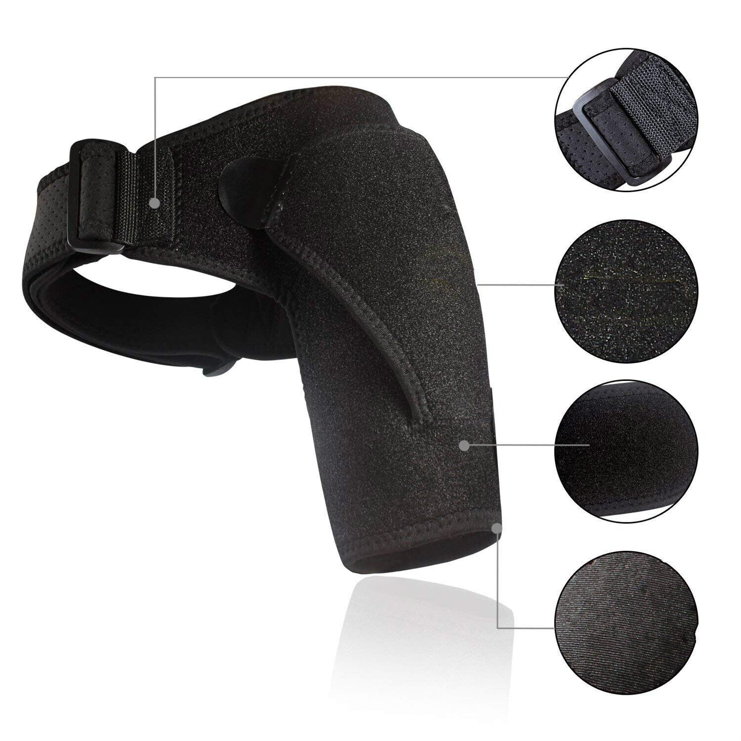 Anti-strain Fitness Sports Taping Protection Adjustable Single Shoulder Strap