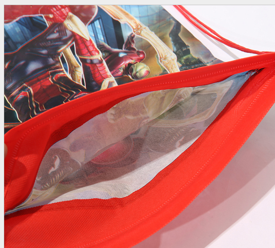 NEW Cartoon Drawstring Bag Library Girls Boys School Bag children kids Backpack