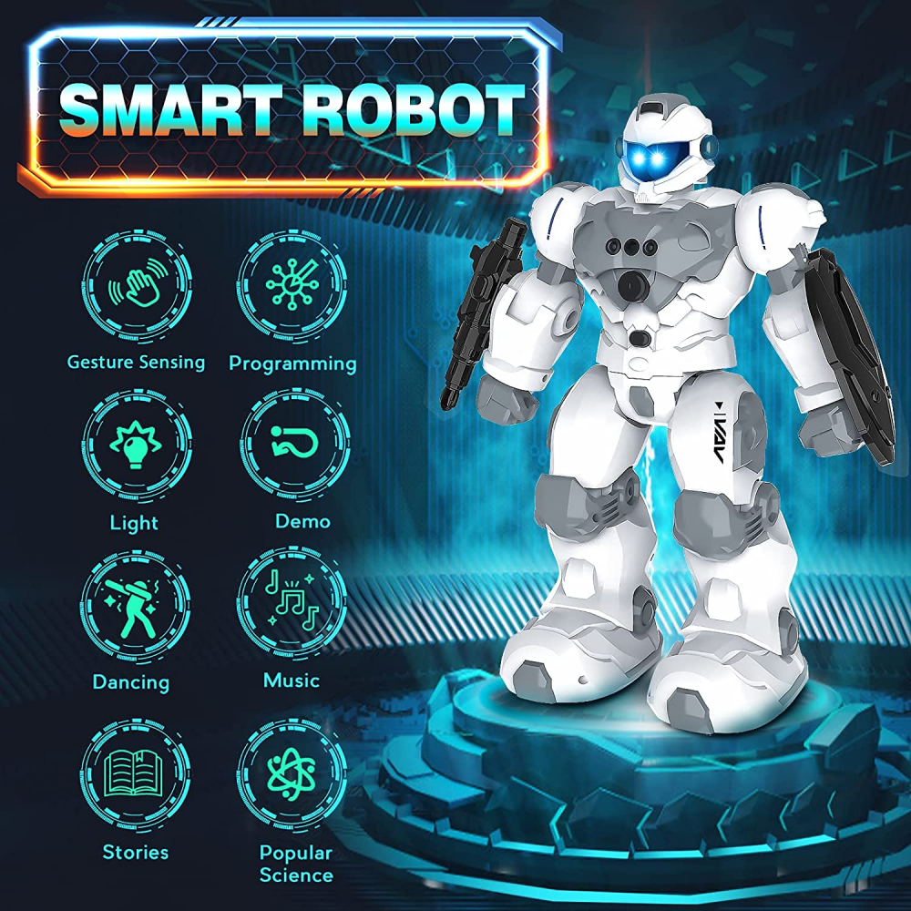Kids Toy Gift Subotech 2.4GHz Remote Control Guardian Intelligent Gesture Robot