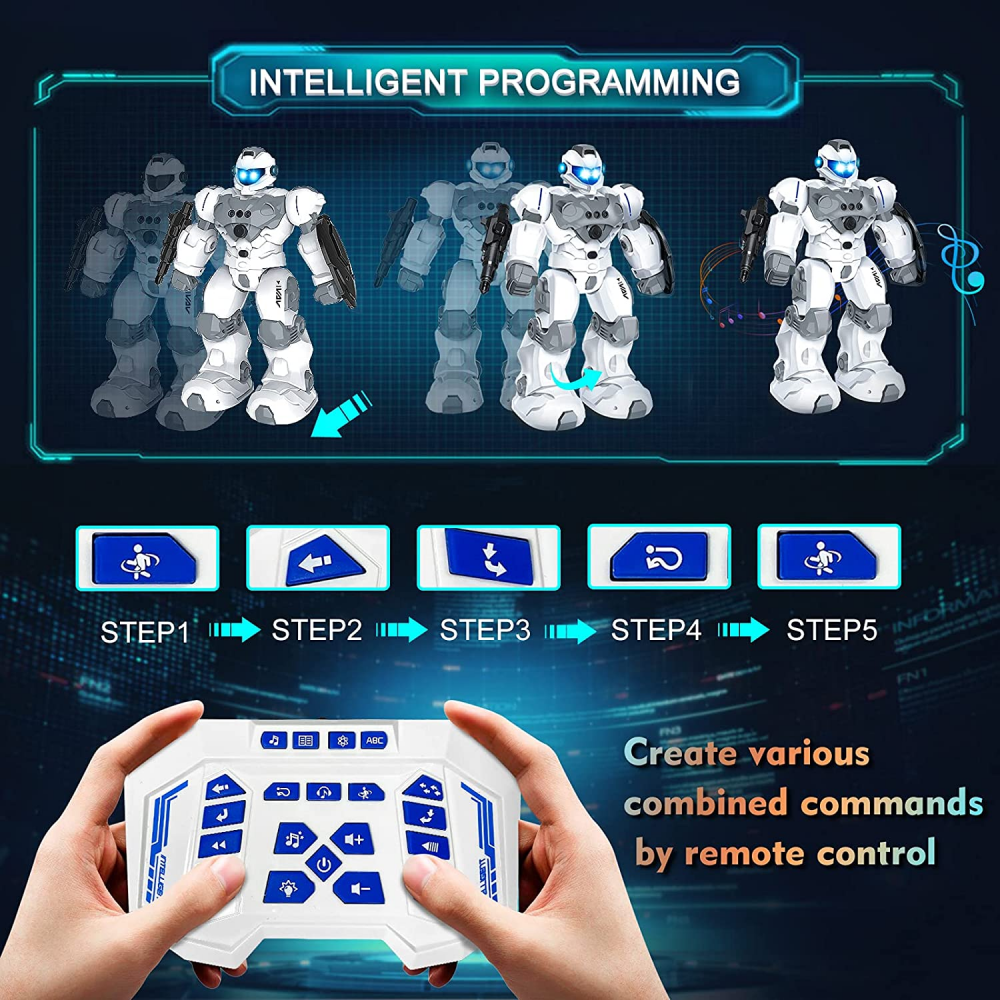 Kids Toy Gift Subotech 2.4GHz Remote Control Guardian Intelligent Gesture Robot