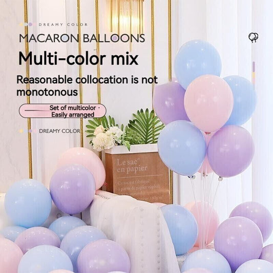 Birthday Party Wedding Room Layout Event Decoration Macaron Matte 10" Balloon