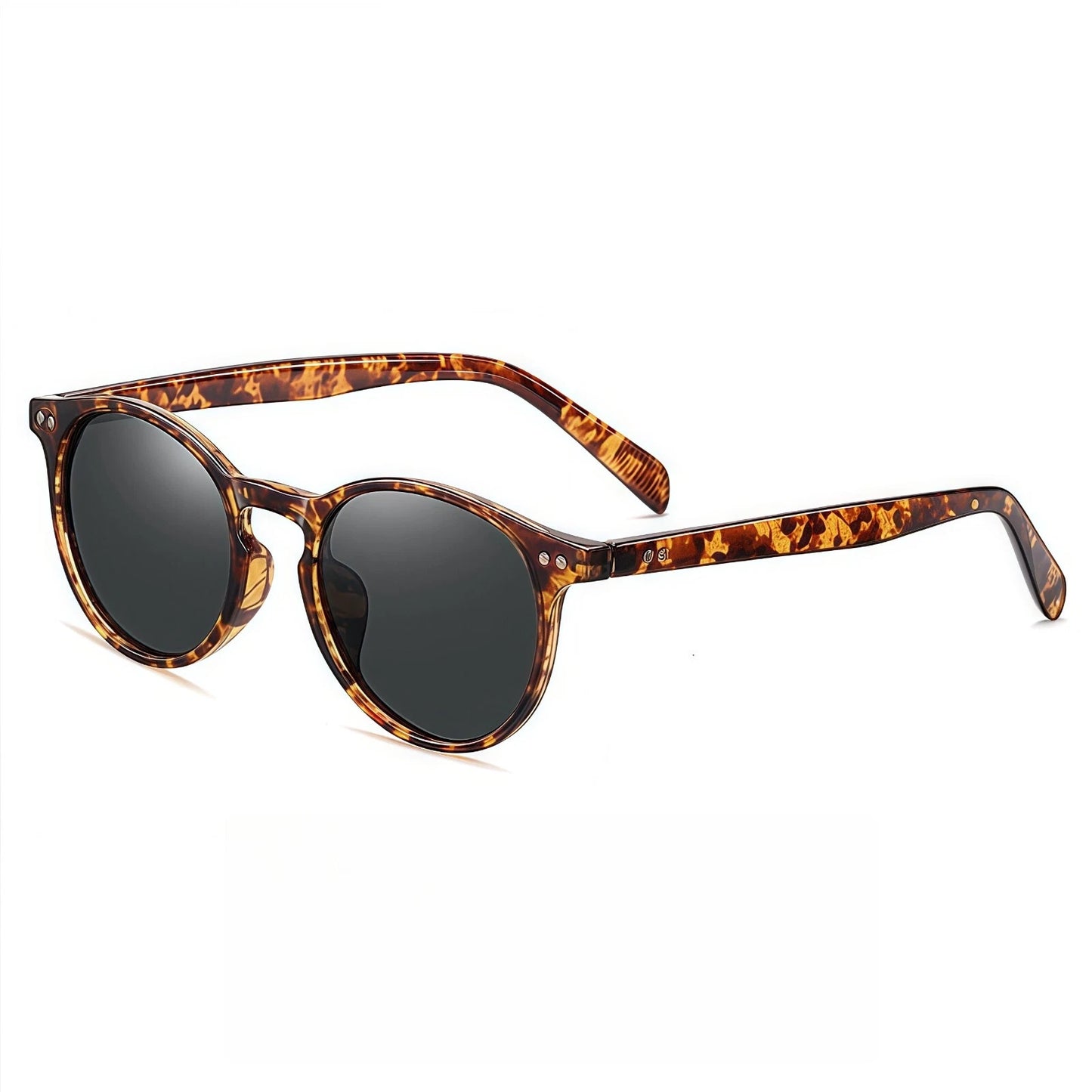 Women Lightweight Polarized Beach Round Driving Sunglasses UV400 Anti-Glare Lens # 3331
