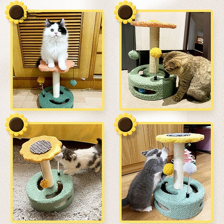 Cat Tree Tower Scratching Post Scratcher Trees Sisal Cat Scratcher Wood Chair