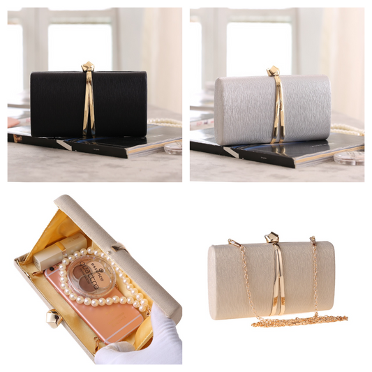 Elegant Ladies Woman Hard Square Shell Wedding Clutch Evening Bag Party Bag