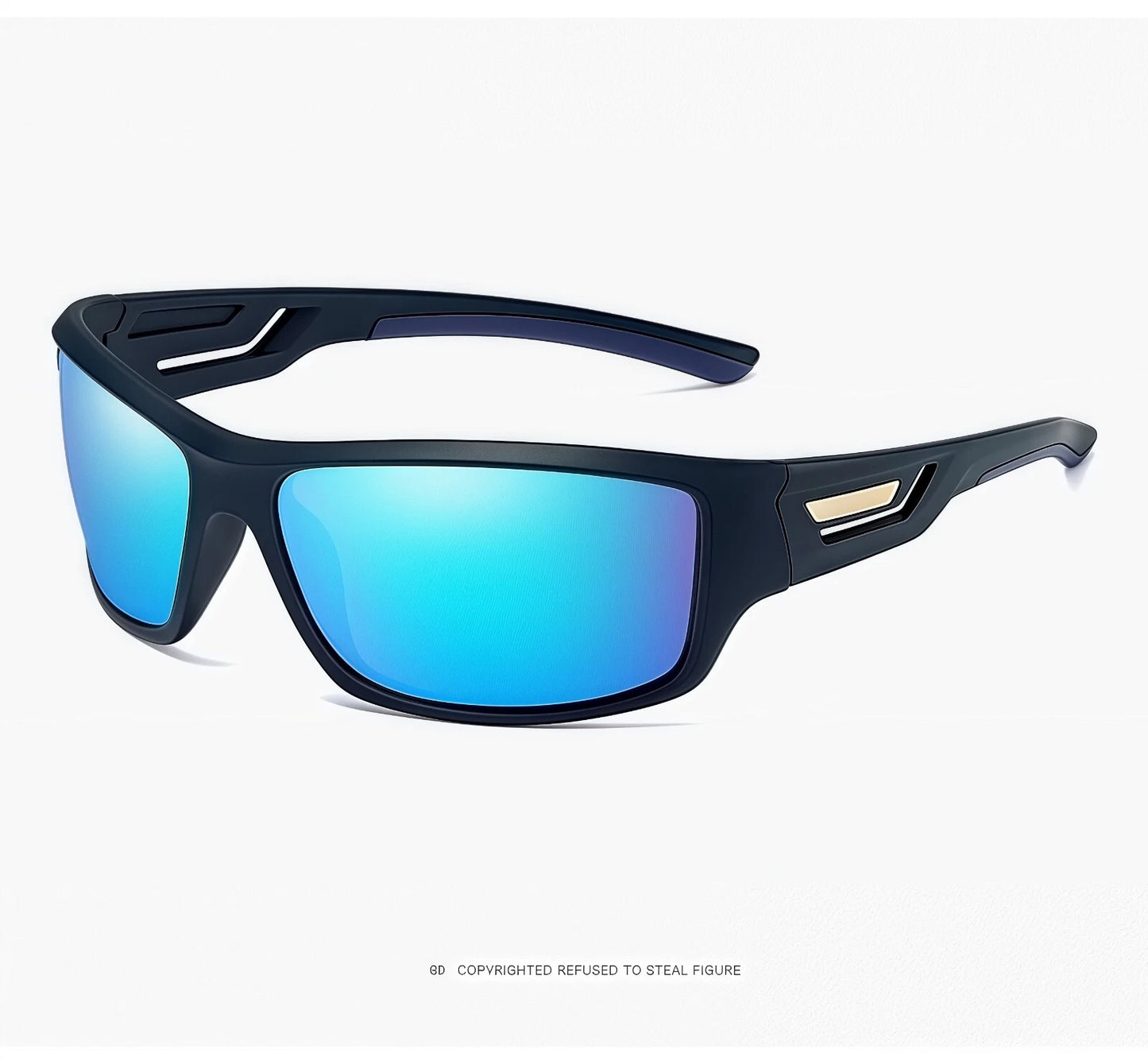 Men Polarized Sports Sunglasses Lightweight Wrap Around Shades Driving Cycling # 201909