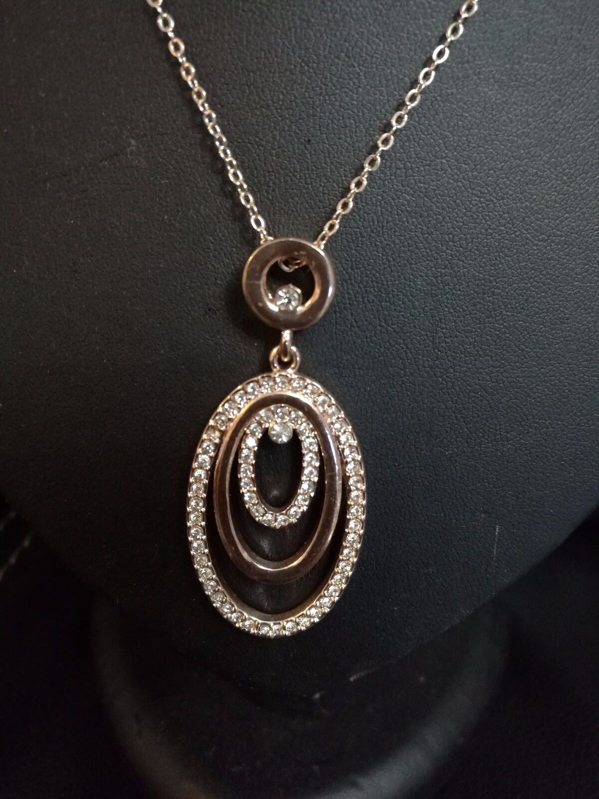 New Women Rhinestone Chain Crystal Necklace Pendant Lady's Fashion Jewelry