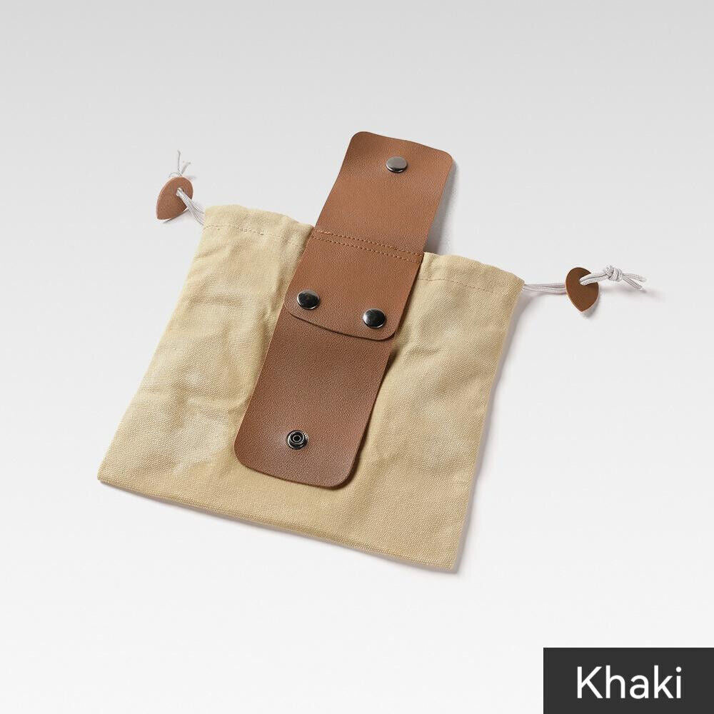 Outdoor Canvas Foraging Bag Fruit Pick Waist Tool Belt Pouch Drawstring Fold Bag