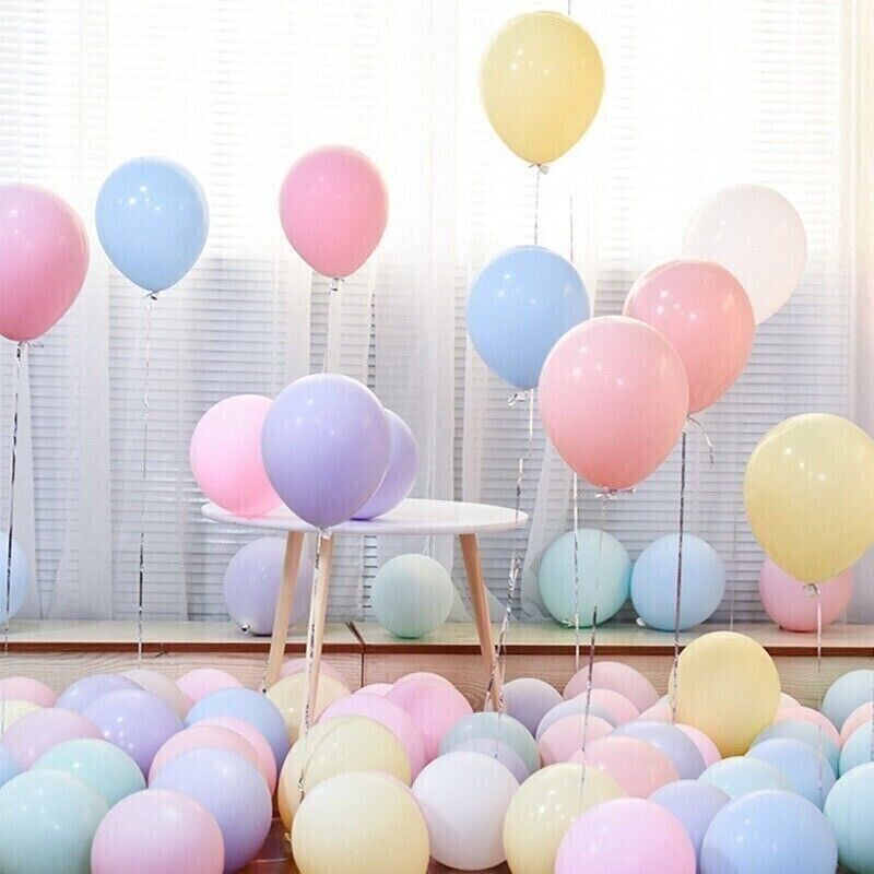 Birthday Party Wedding Room Layout Event Decoration Macaron Matte 10" Balloon