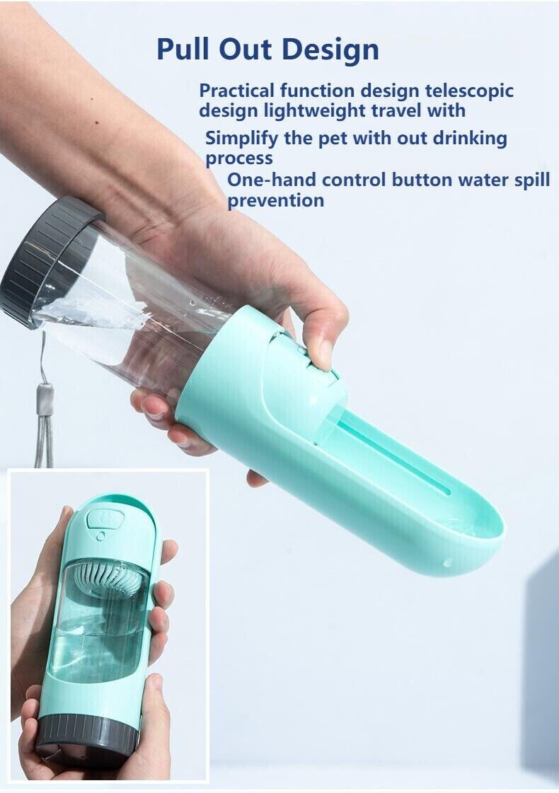 Outdoor Portable Pet Drinking Cup With Activated Carbon Filter Leak Proof