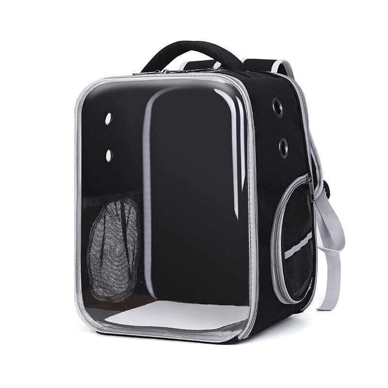 Pet Outdoor Breathable Foldable Clear Large Space Backpack Handheld Shoulder Bag