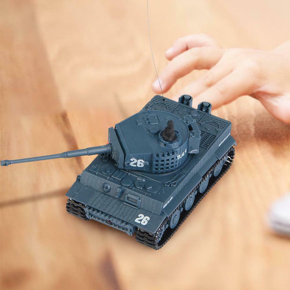 Kid Boy Toy Gift Remote Control Scale Tiger High Simulation Speed Mini RC Tank