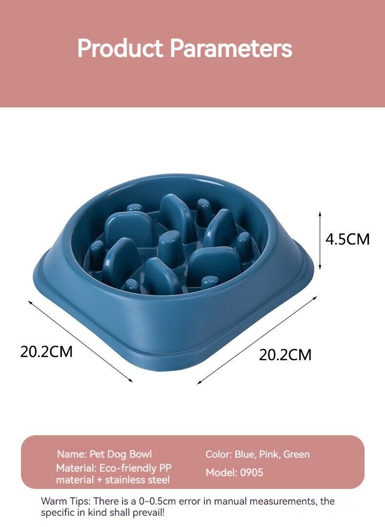 Slow Down Eating NonSlip Feeder Pet Choke Bowl Large Bowl For Medium Large Dog