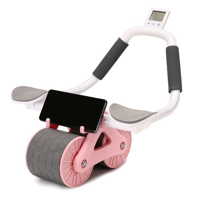Automatic Rebound Wheel Roller Abdominal Ab Fitness Training Anti Slip Equipment