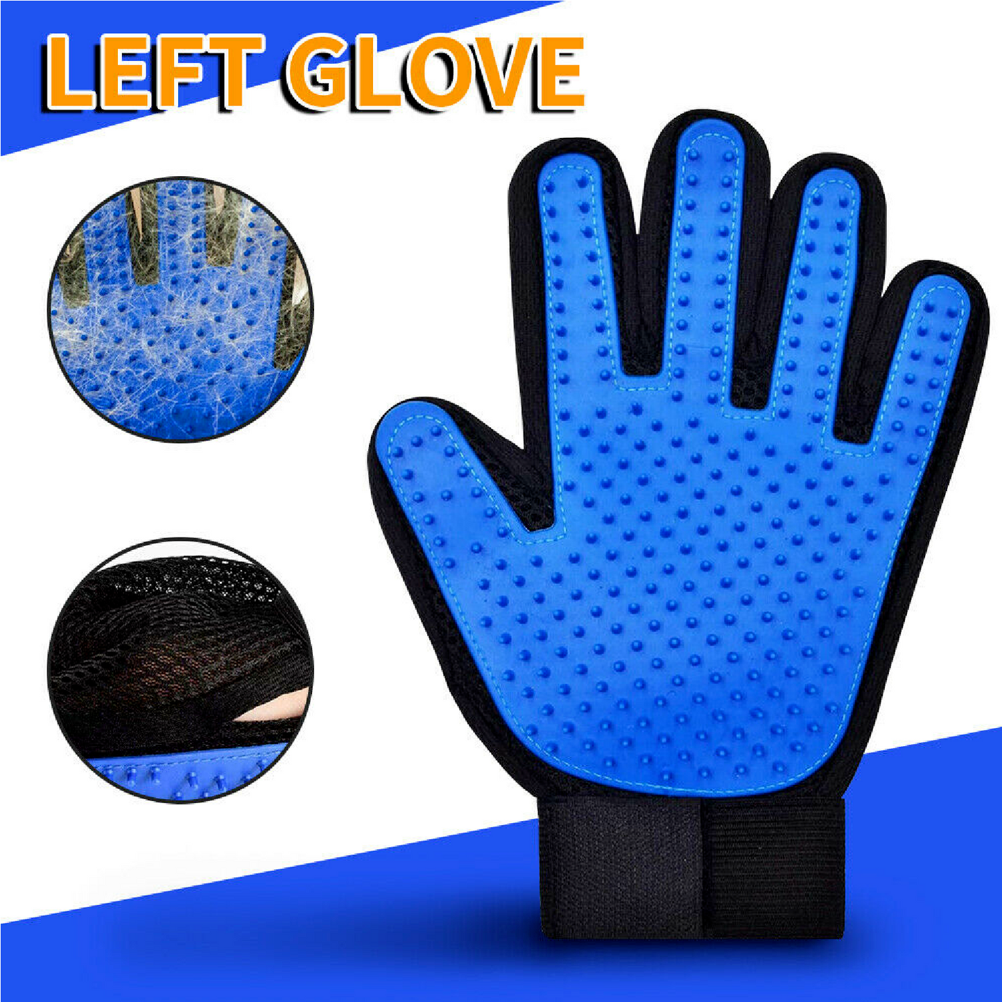Pet Dog Cat Cleaning Glove Grooming Comb Bathing Remover Hair Shedding Brush