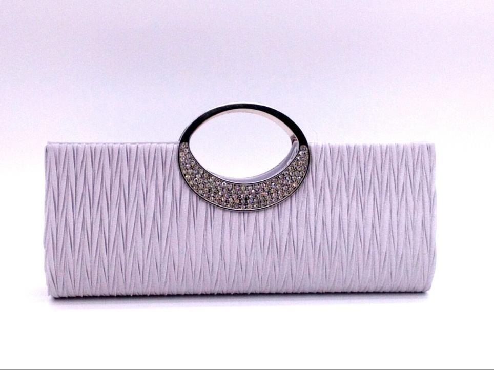 New Shining Satin Chain Handbag Multicoloured Ladies Wedding Bridal Evening Clutch Bag