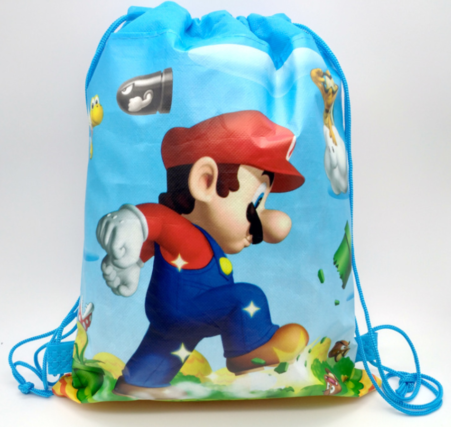 NEW Cartoon Drawstring Bag Library Girls Boys School Bag children kids Backpack