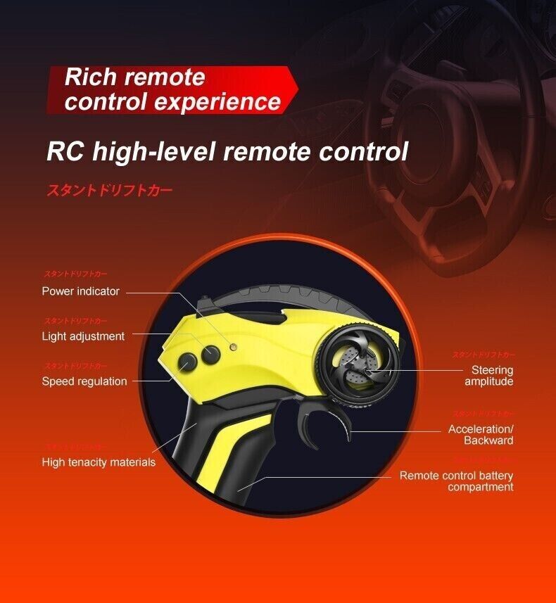 RC 4WD High Speed Housepower Drift Stunt Vehicle Boy's Off Road Toy Racing Car