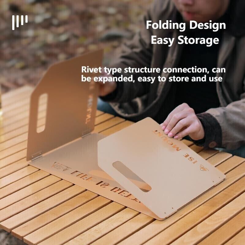 Outdoor Portable Thickened Collapsible Windbreak Camping Stove Head Polytunnel