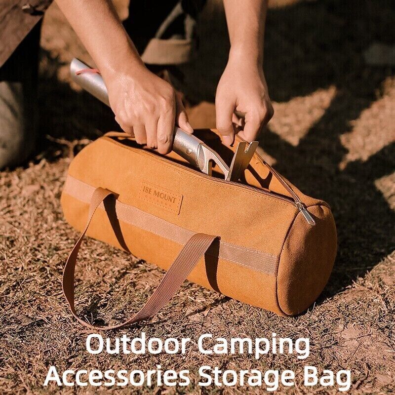 Outdoor Camp Accessories Storage Tool Handheld Bag Cylinder Tent Flor Spike Bag