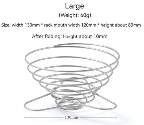 Outdoor Camping Stainless Coffee Drip Rack Holder Folding Funnel Spring Type