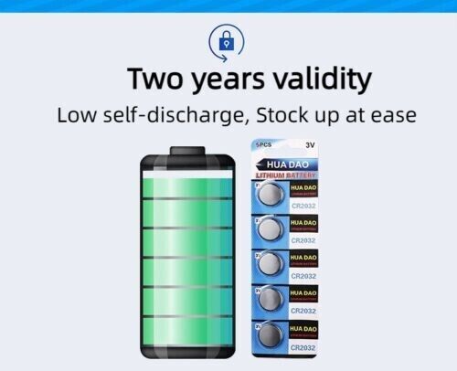 New 3V Button Battery For Car Key Remote Control Candle Light Battery CR2032