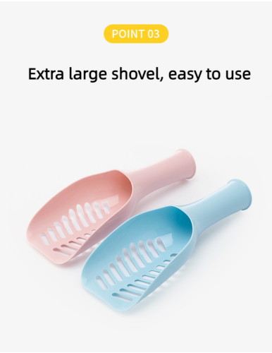 Overstriking Handle Cat Litter Scoop Hollow Pet Litter Scoop Cleaning Supplies