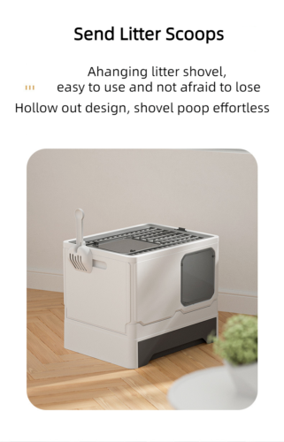 Simple Cleaning Drawer Type Pet Toilet Fully Anti-Splash Enclosed Cat Litter Box