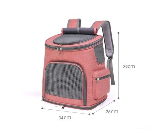 New Portable Folding Outdoor Cat Dog Large Space Double Shoulder Pet Bag