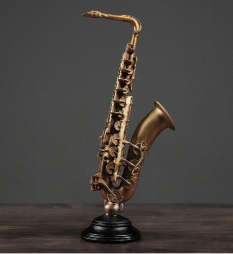 Saxophone Violin instrument home bookcase cabinet decorated resin decoration