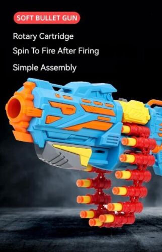 Manual dual mode Soft EVA Bomb bullet gun Continuous Single Shooting Fire Toy