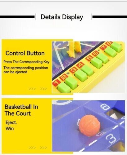 2 People Versus Button Ejection Basketball Game Parent Child Interactive Toys