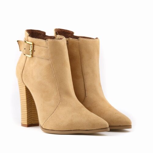 NEW FASHION EVERYDAY QUALITY WOMEN LADIES HIGH HEELS CASUAL ANKLE BOOTS SHOES