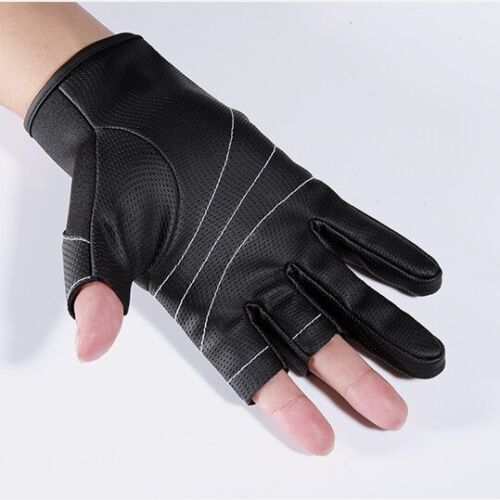 Anti-Slip 3 Finger Cut Fingerless M L XL Hunting Hiking Shooting Fishing Gloves