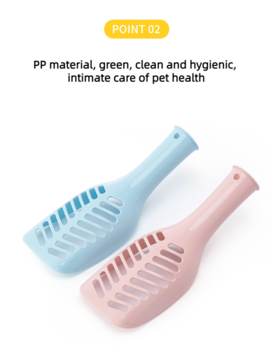 Overstriking Handle Cat Litter Scoop Hollow Pet Litter Scoop Cleaning Supplies