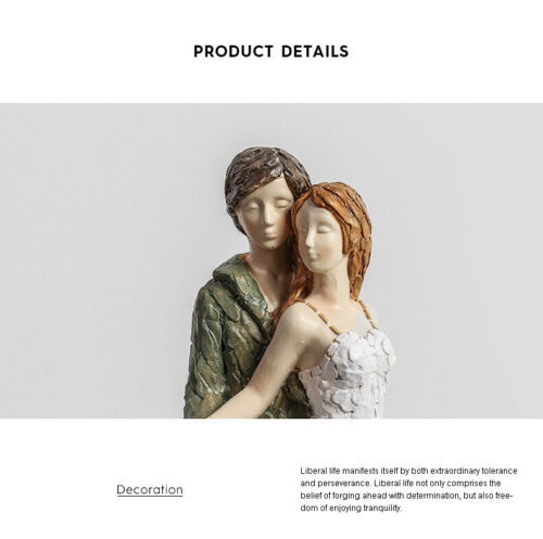 Wedding Figurine Resin Decoration Young Lover Couple Birthday Table Gift Idea