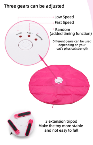 Electric Cat Toy Timing Automatic Teasing Cat Relieve Boredom Teasing Cat Stick