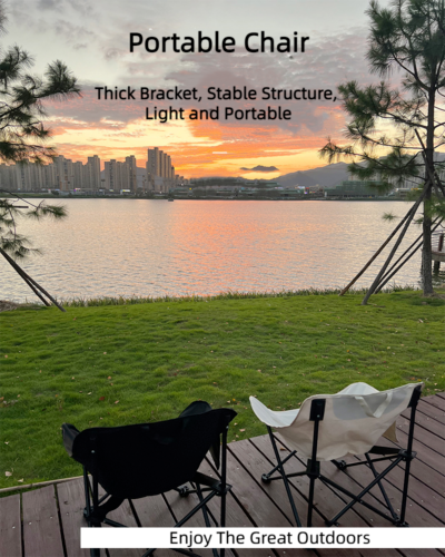 New Outdoor Portable Camping Fishing Fashion Folding Chair Barbecue Chair