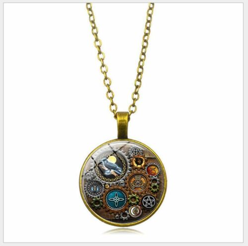 NEW FASHION charm chain Round Pendant Necklace Unisex Fashion Jewelry