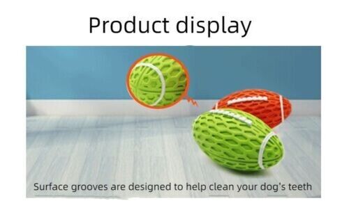 Bite-resistant Vocal Rugby Dog Ball Puzzle Boredom Grinding Interactive Pet Toy