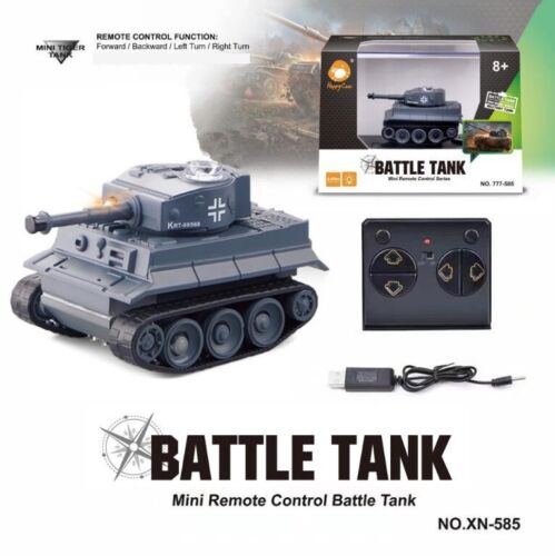 Kid Boy Toy Gift Remote Control Scale High Simulation Speed Mini RC Battle Tank