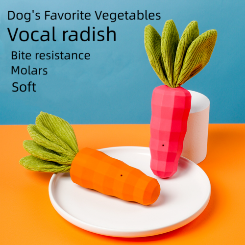 Vocal Bite-resistant Rubber Molars Teeth Cleaning and Boredom Relief Dog Toys