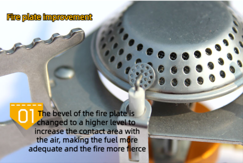 Outdoor Split Type Stove Head Portable Gas Range Camping Stainless Steel Stove
