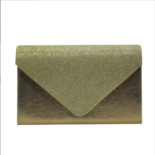 NEW Shining Satin Ladies Evening Clutch Bag Wedding Bridal Chain Handbag Wallet