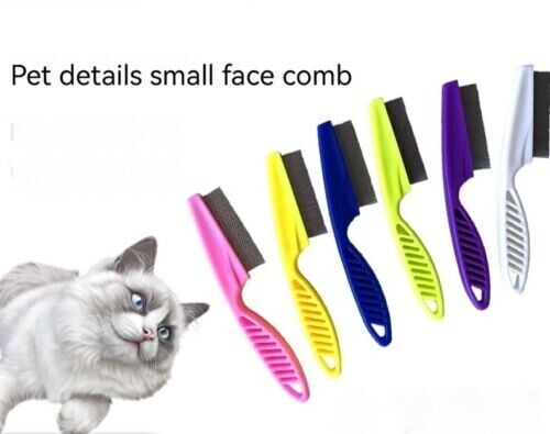 Pet Dog Encrypted Clean Flea Lice Removal Comb Hair Shedding Comb Steel Pin Comb