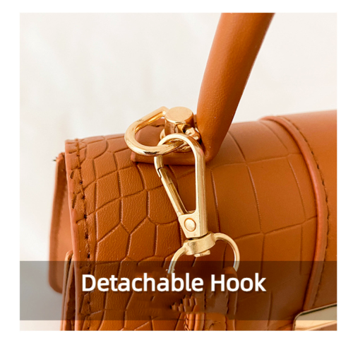 Fashion Women's Crocodile Print Simple Commuting Handbag Shoulder Crossbody Bag