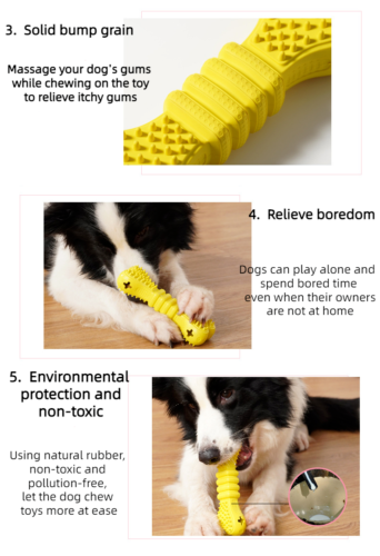 Leaky Food Bone Shaped Pet Toys Dog Toy Gnawing Teeth Grinding Teeth Cleaning