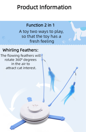 Electric Cat Toy Timing Automatic Teasing Cat Relieve Boredom Teasing Cat Stick